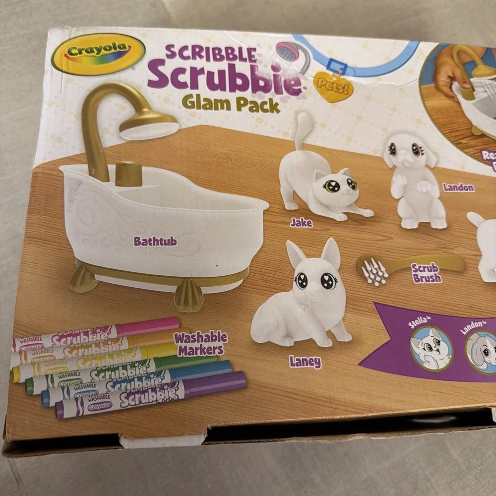 Crayola Scribble Scrubbie Pets Kit - 4 Pets BRAND NEW